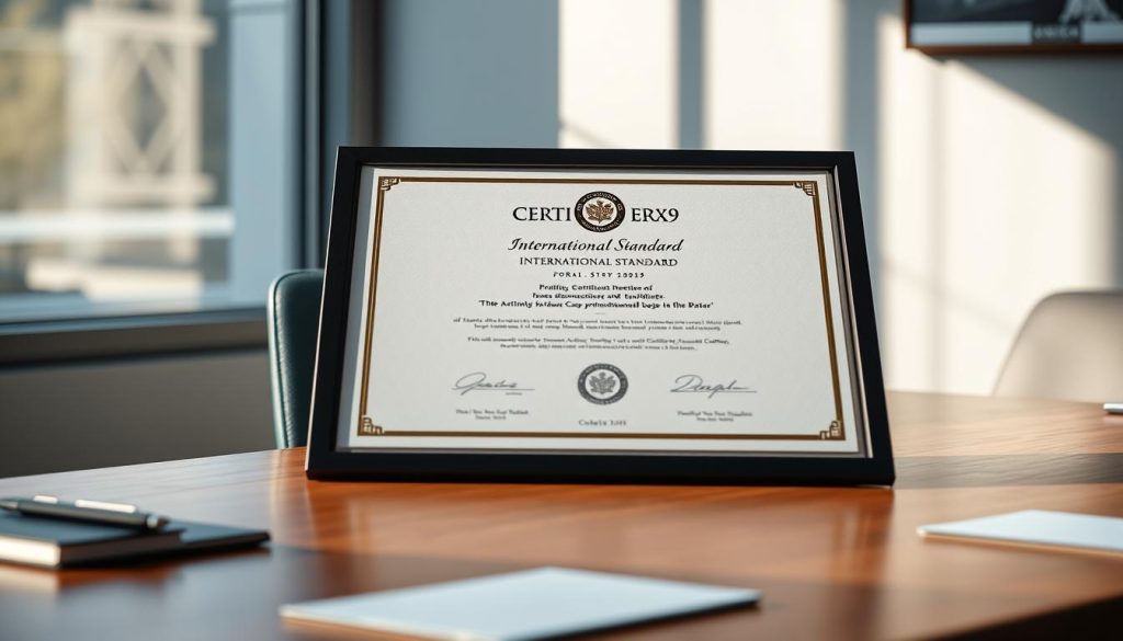 ใบรับรองมาตรฐานสากล